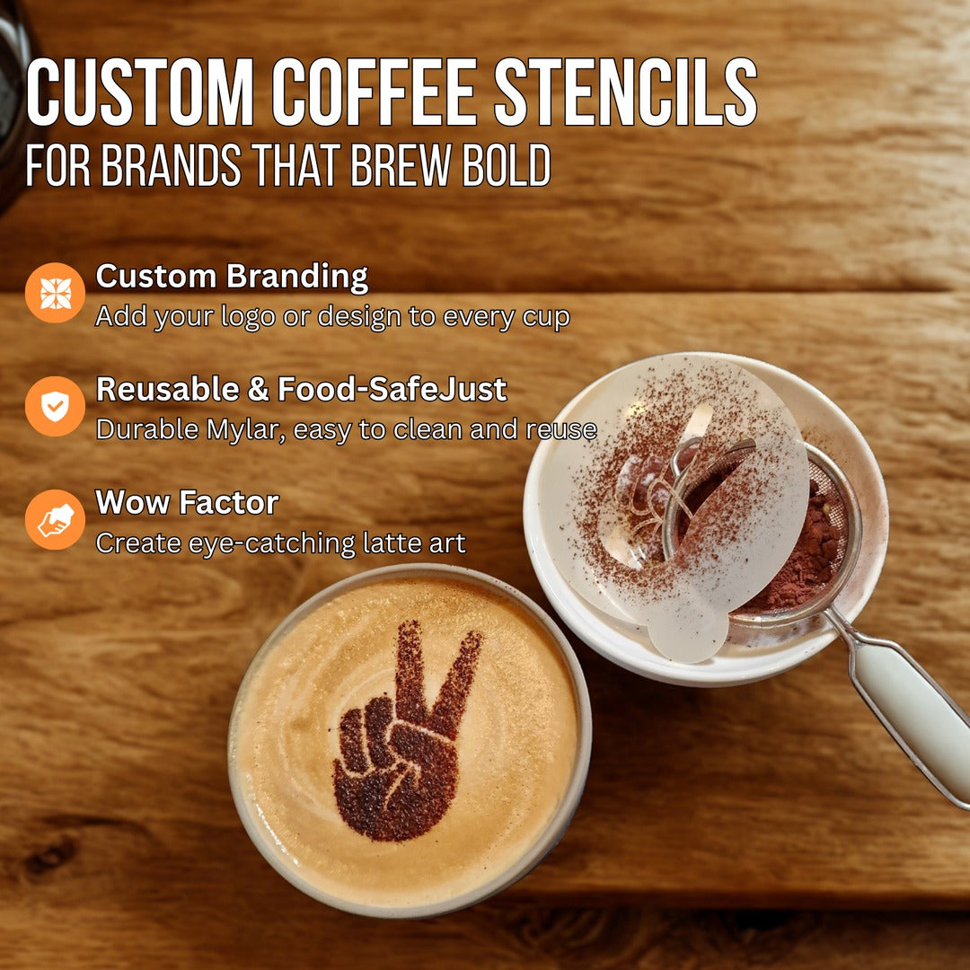 Custom Coffee Stencils
