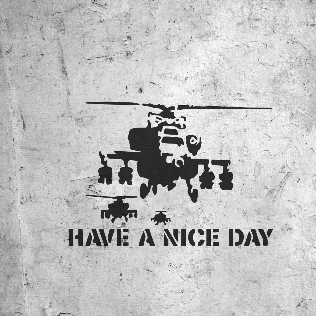 Banksy Have A Nice Day Stencil