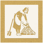 Load image into Gallery viewer, Bansky Sweeping Maid Stencil