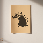 Load image into Gallery viewer, Banksy Rat Photographer Stencil