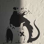 Load image into Gallery viewer, Banksy Toxic Rat Stencil