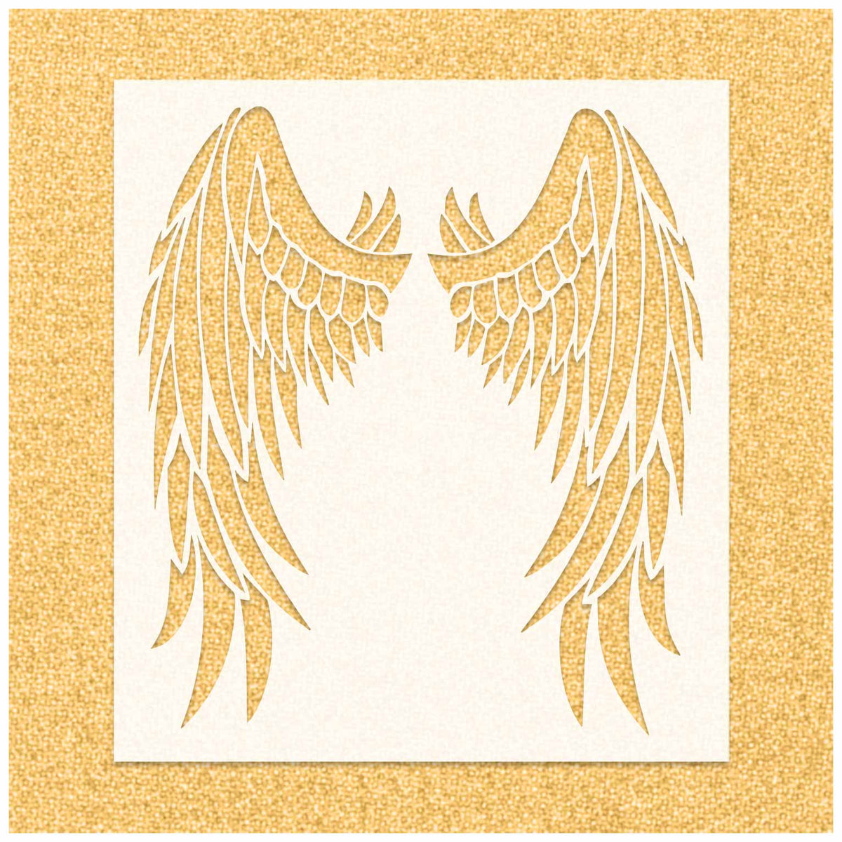 Angel Wings Stencil | Stencilmonkey