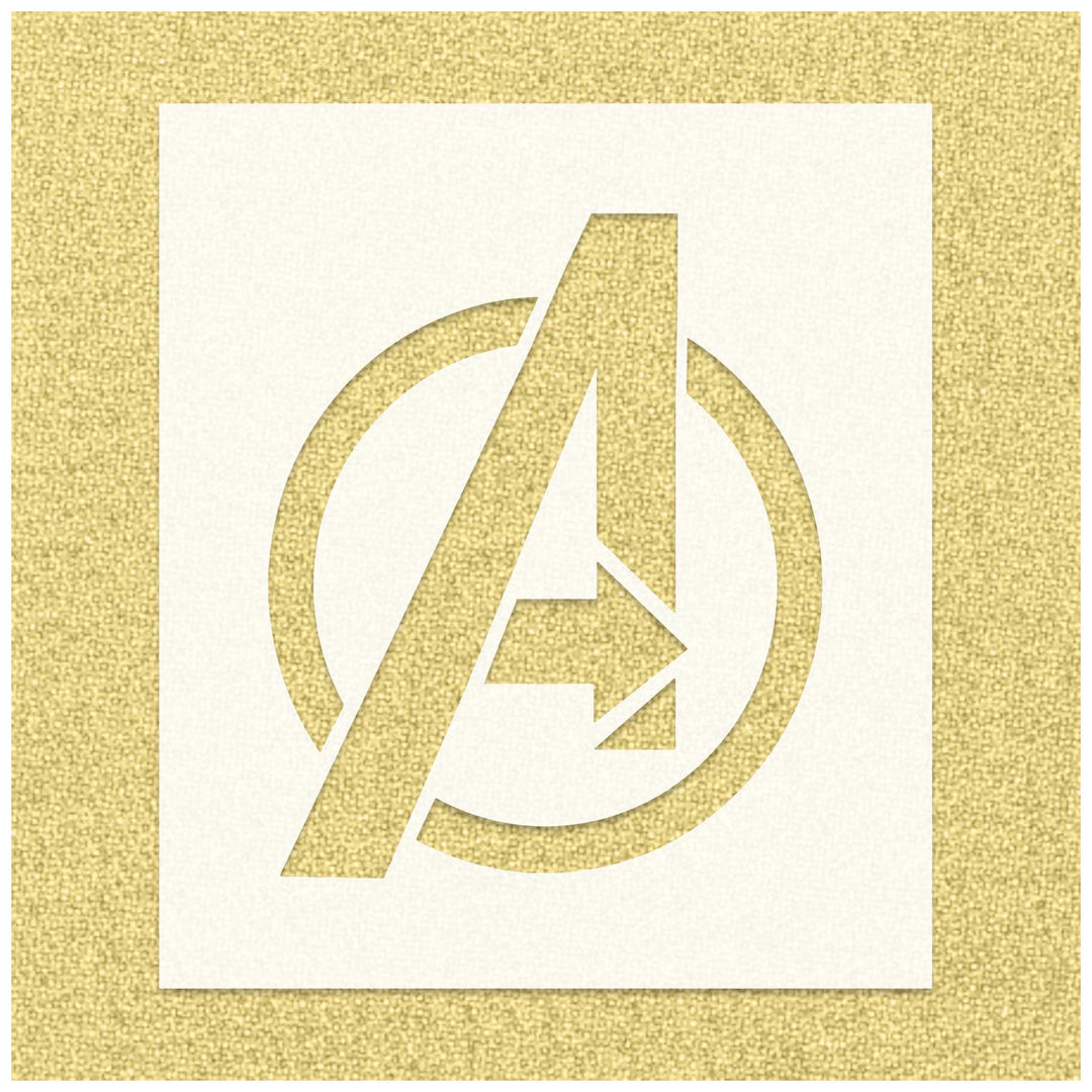 Marvel Avengers Logo Stencil