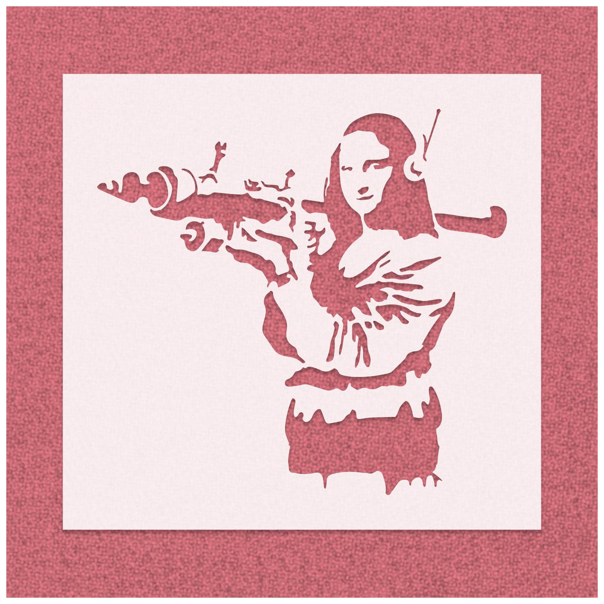 Canvas35 Banksy Mona Lisa Bum Stampa su tela incorniciata Canvas35 Banksy Mona Lisa Bum Stampa su tela incorniciata