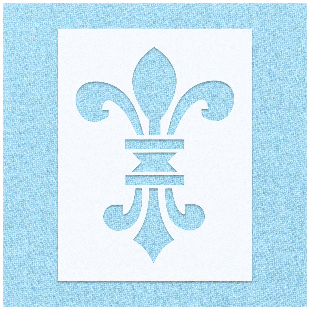 Fleur De Lis Stencil Long