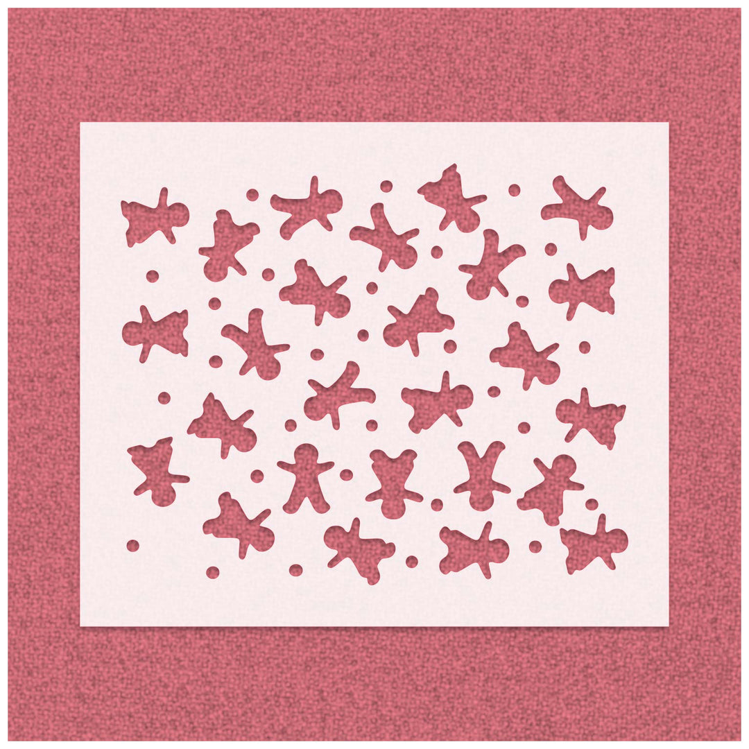 Ginger Bread Pattern Stencil