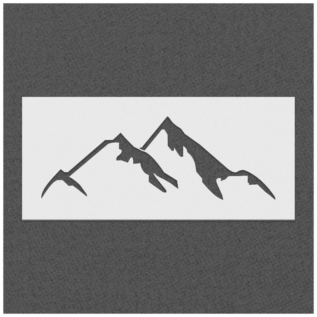 Mountain Outline Stencil
