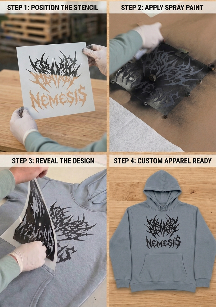 Custom Stencils for Clothing