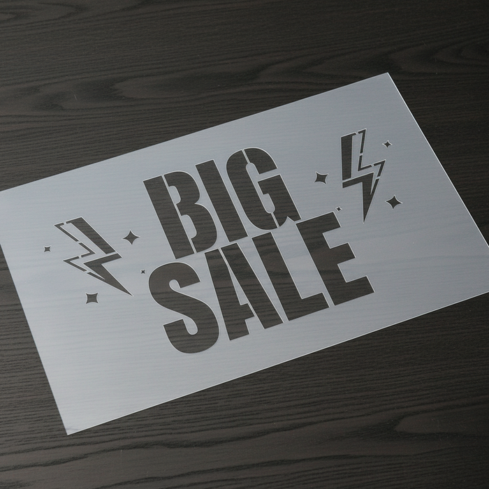 BIG SALE Promotional Stencil