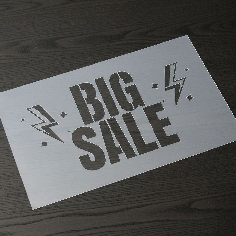 BIG SALE Promotional Stencil