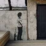 Load image into Gallery viewer, Banksy Pissing Guard Stencil