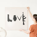 Banksy Steez Love Weapons Stencil