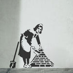Load image into Gallery viewer, Bansky Sweeping Maid Stencil