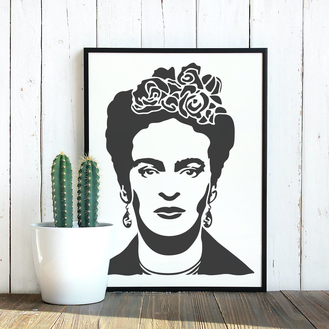 Frida Kahlo Stencil