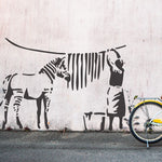 Load image into Gallery viewer, Banksy Washing Zebra Stripes Stencil