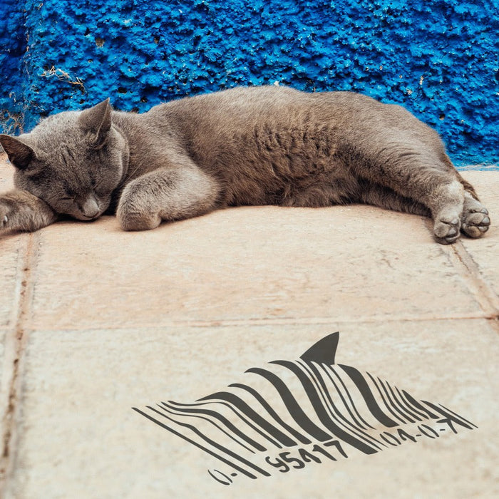 Banksy Code Shark Stencil