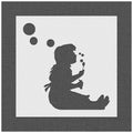 Banksy Girl Blowing Bubbles Stencil
