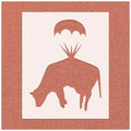 Banksy Parachuting Cow Stencil