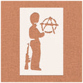 Banksy Red Guard Anarchy Stencil
