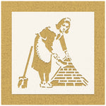 Load image into Gallery viewer, Bansky Sweeping Maid Stencil