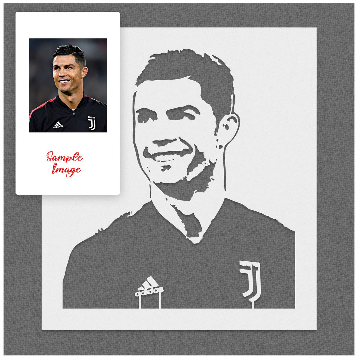 Christiano Ronaldo Stencil