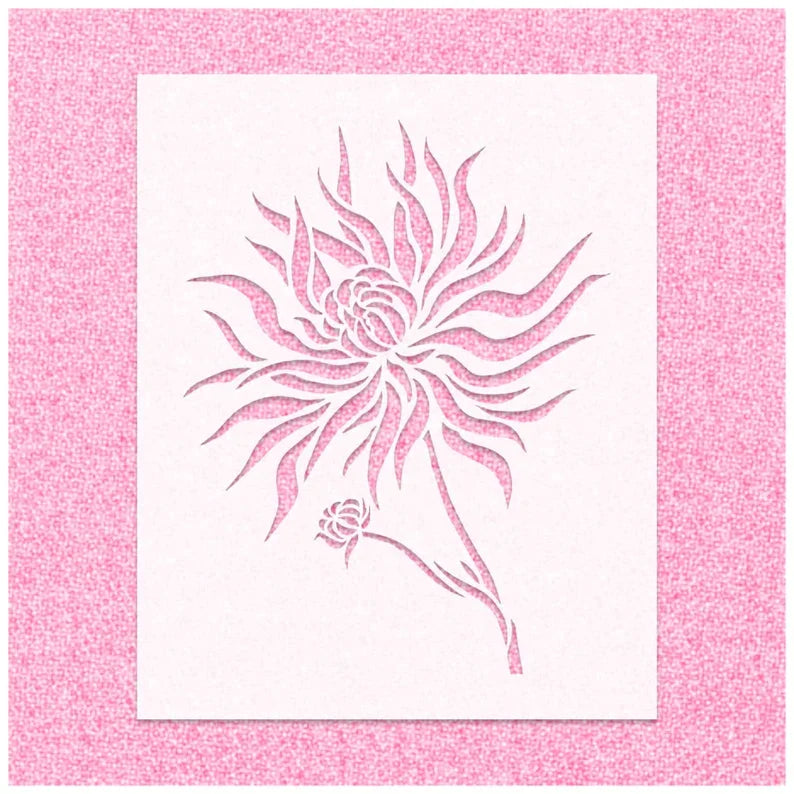 Chrysanthemum Stencil