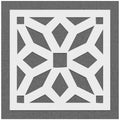 Geometrical Pattern Diamond Shape Stencil