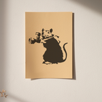 Load image into Gallery viewer, Banksy Rat Photographer Stencil