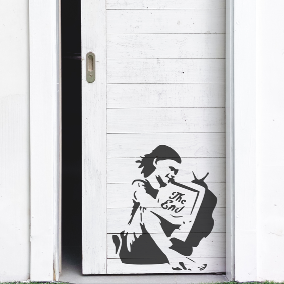Banksy The End Stencil