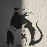 Load image into Gallery viewer, Banksy Toxic Rat Stencil
