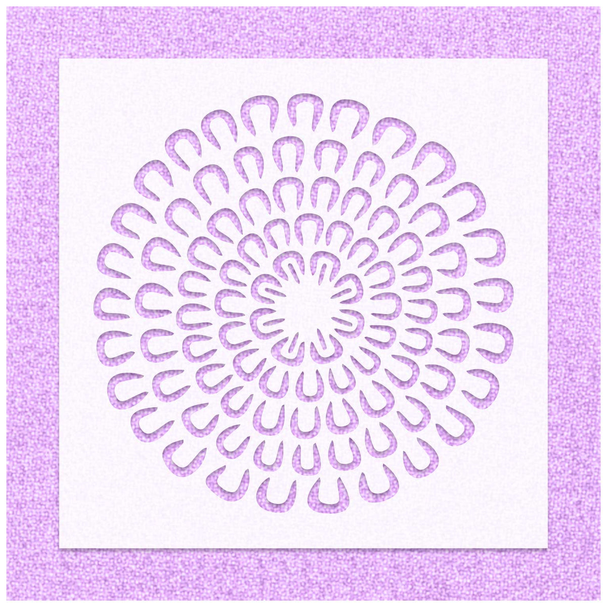 Asian Mum Flower Stencil