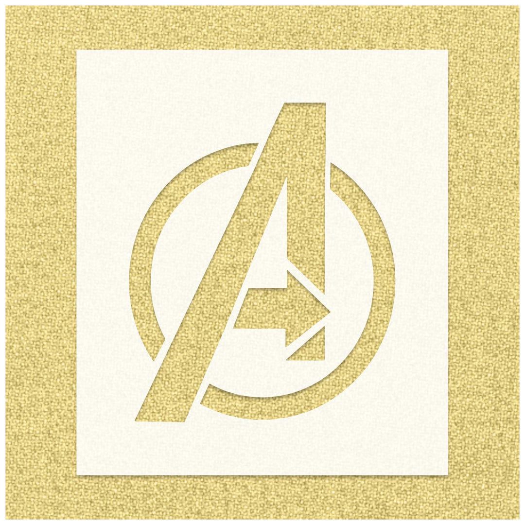 Marvel  Avengers Logo Stencil