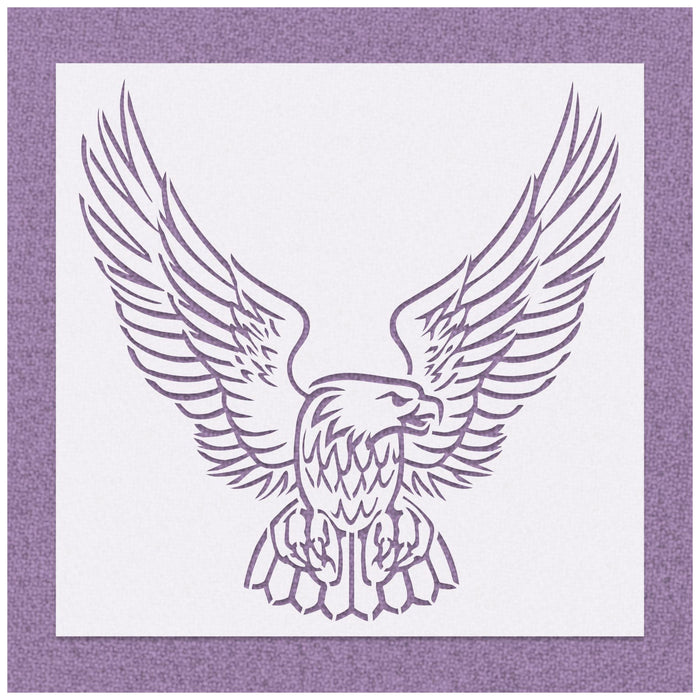 Bald Eagle Spread Wings Stencil