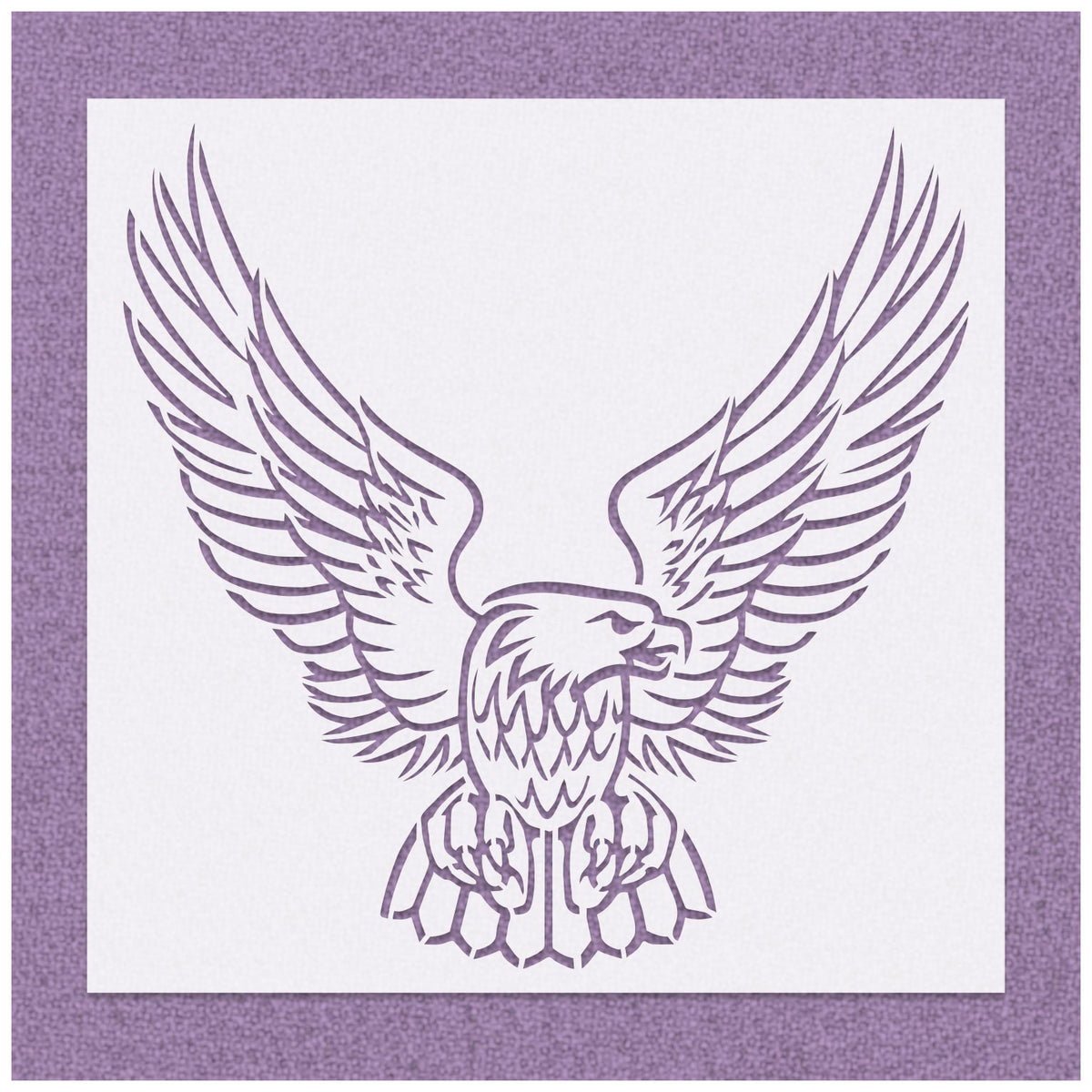 Bald Eagle Spread Wings Stencil