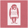 Banksy Chimp Laugh Now Stencil