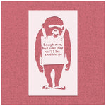 Banksy Chimp Laugh Now Stencil