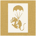 Banksy Flying Rat Stencil