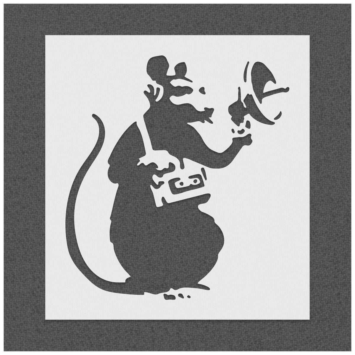 Banksy Radar Rat Stencil Stencilmonkey