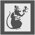 Banksy Radar Rat Stencil
