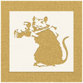 Banksy Rat Photographer Stencil