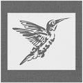 Flying Hummingbird Stencil
