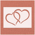 Couple Heart Stencil