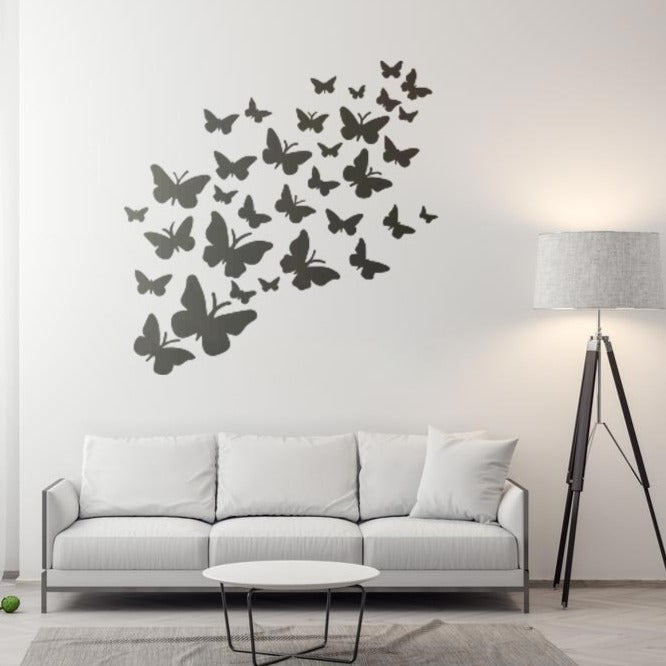 1pc Butterflies Reusable Silk Screen Stencils, Self-adhesive
