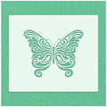 Floral Butterfly Stencil