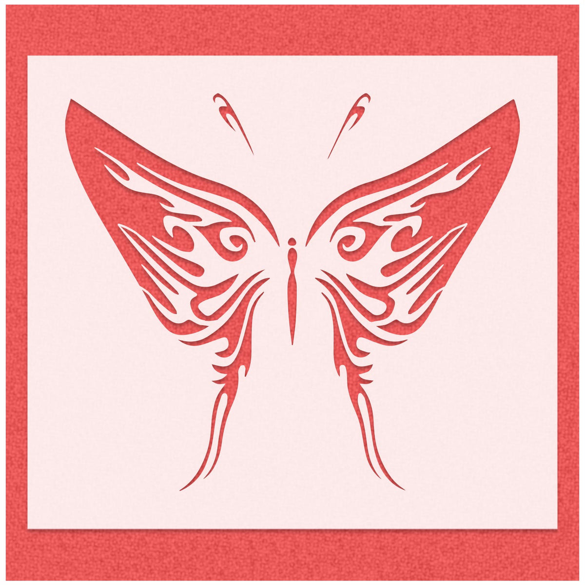 Ornate Butterfly Stencil