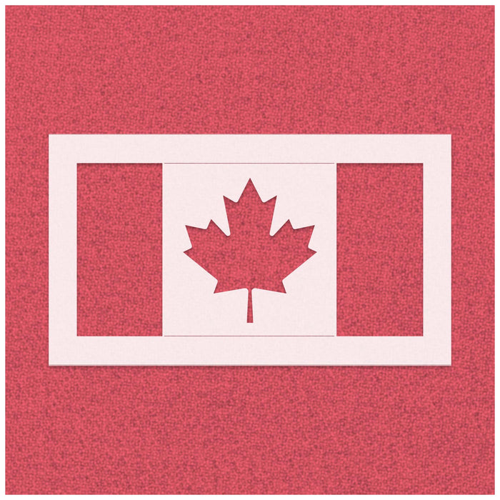 Canadian Flag Stencil