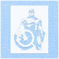 Captain America Standing with Shield Stencil