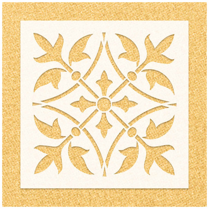 Castle Tile Pattern Stencil