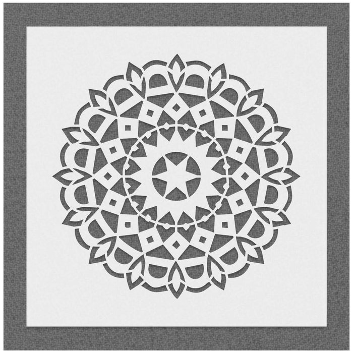 Circular Mandala Pattern Stencil
