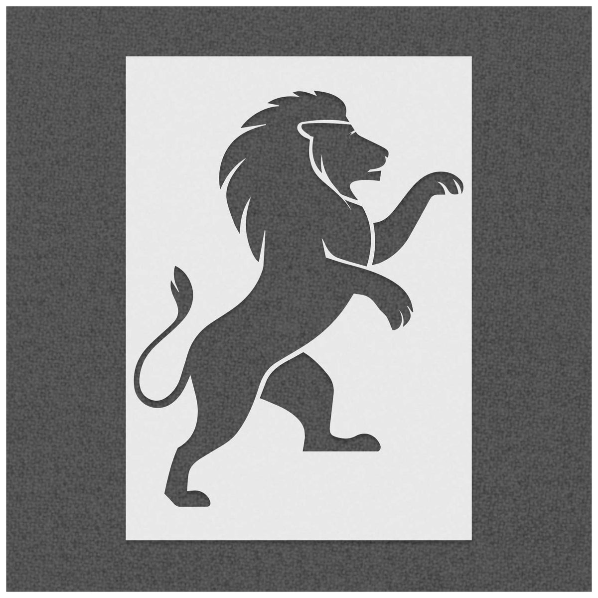 Coat of Arms Lion Stencil